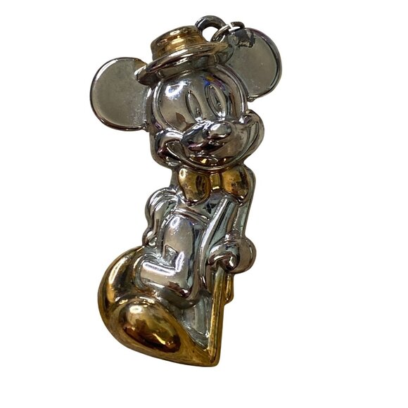 Disney Mickey Mouse Two-Tone Silver & Gold Plated Charm Pendant